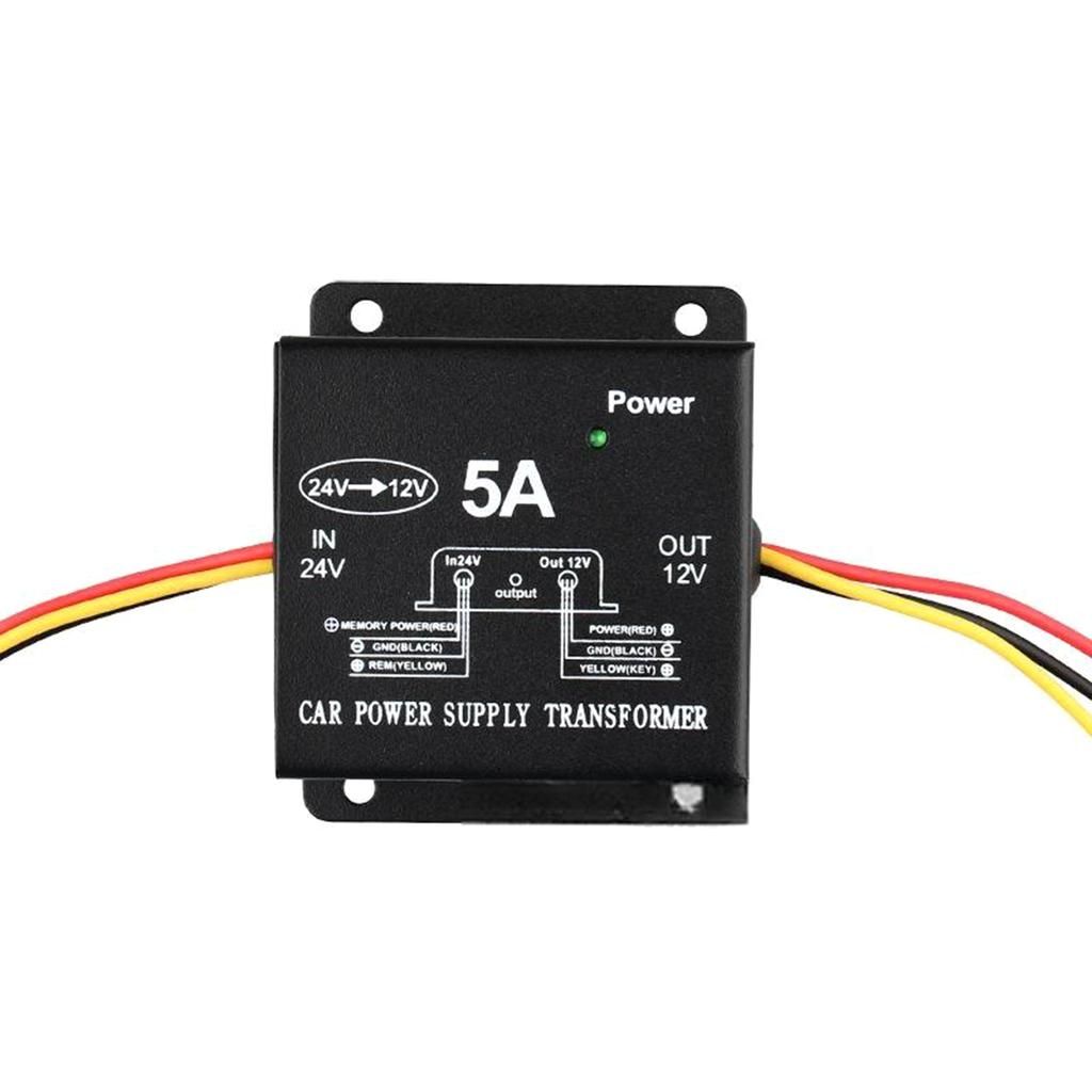 DC24V To 12V Converter 5A 100W Step Down Converter Voltage Reducer Waterproof Transform for Car Truck