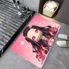 1PC Anime Charater Nezuko Door Mat Washable Non-Slip Living Room Sofa Chairs Area Mat Kitchen Doormat Area Rug