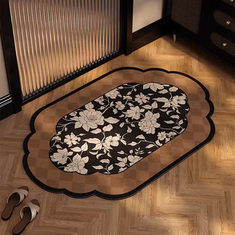 Chinese Style Diatomaceous Earth Quick-Drying Non-Slip Bathroom Floor Mat