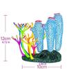 Realistic Simulation Thumb Coral Ornament Silicone Colorful Luminous Coral Artificial Plants Fluorescence Glowing Coral Aquarium