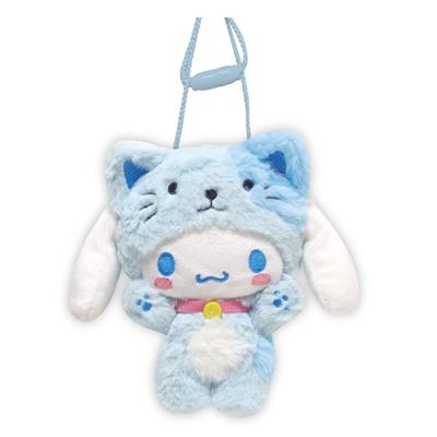 K Company Sanrio Characters Plush Neck Cinnamoroll (Banzai Series) Pouch, (Cat) SAB-NNP-CN