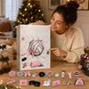 Calendario de Cuenta Atrás de Navidad con Temática de Voleibol para Decoración Festiva y Regalos