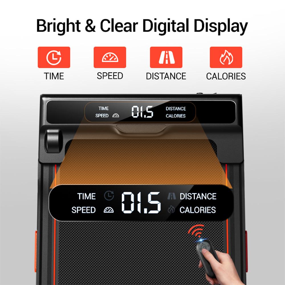 ROBORE X5 Walking Pad with 16% Incline, Triple Shock Absorption, Quiet 2.5HP Brushless Motor, 10km/h Speed
