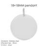EManco Minimalist Geometric Round Pendant Homemade Bracelet and Necklace Making Accessories
