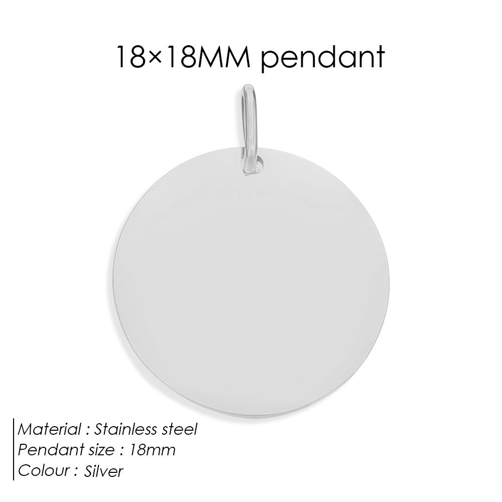 EManco Minimalist Geometric Round Pendant Homemade Bracelet and Necklace Making Accessories