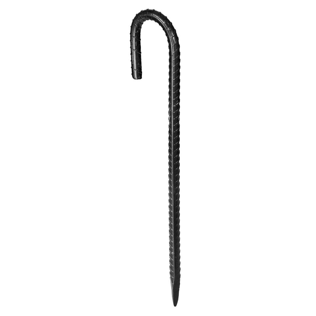 12-Inch 16 Pack Rebar Stakes Heavy Duty J Hook Galvanized Ground Anchors
