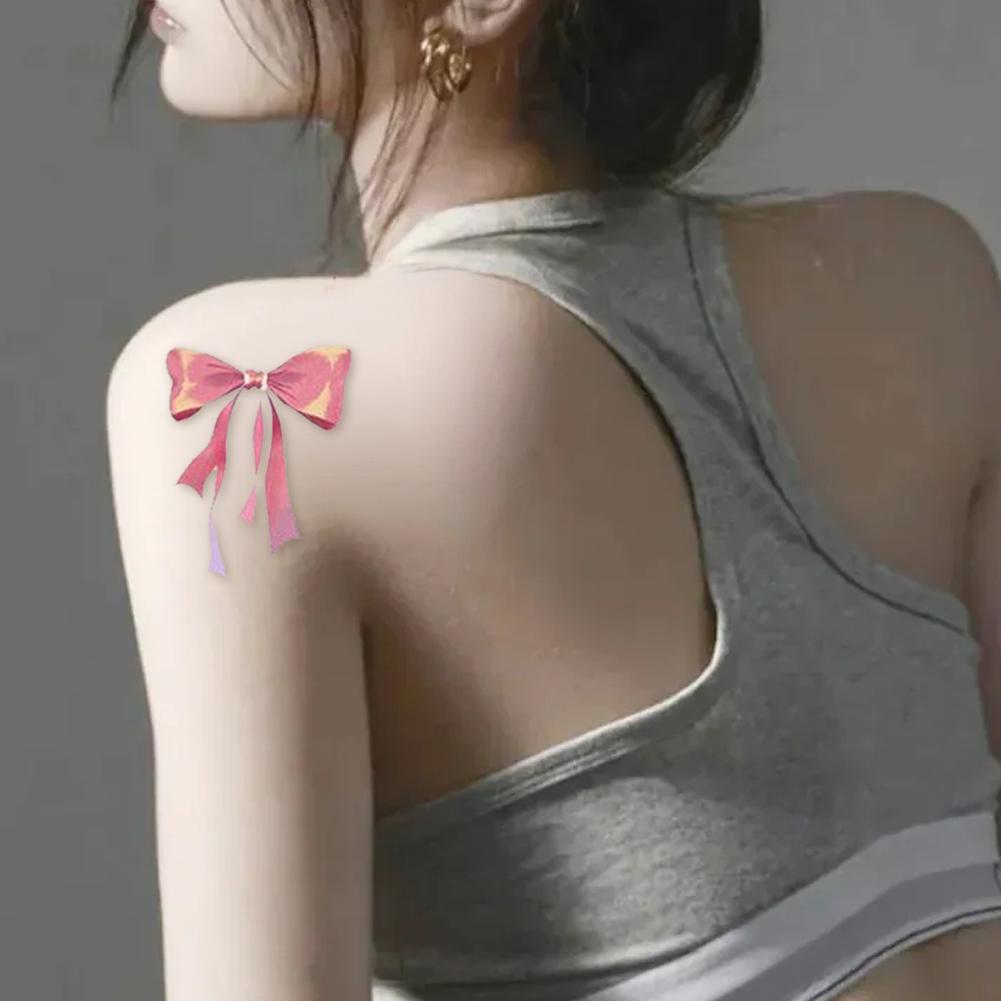 Girl Colorful Butterfly Tattoo Sticker Waterproof Niche Sticker Tattoo Long Tattoo Natural Last C5B0