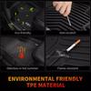 1Set Car Floor Mats 3 Row Liners For Honda Odyssey 2011-2017 TPE All-Weather High Temperature Resistant Non-slip Car Floor Mats