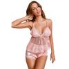 Sleepwear Women's Summer Suspender Lace Mesh Sexy Home Clothing Set