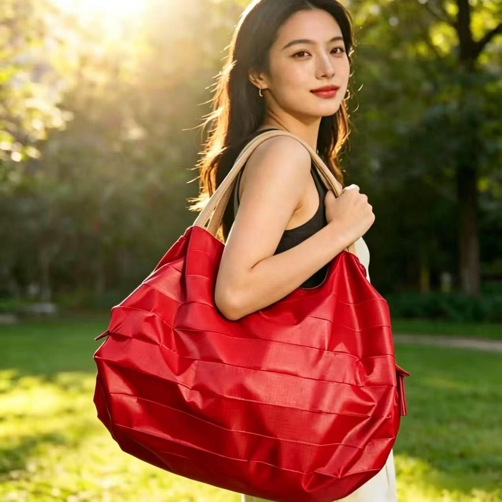 Foldable Japanese-Style Eco-Friendly Travel Shoulder Bag