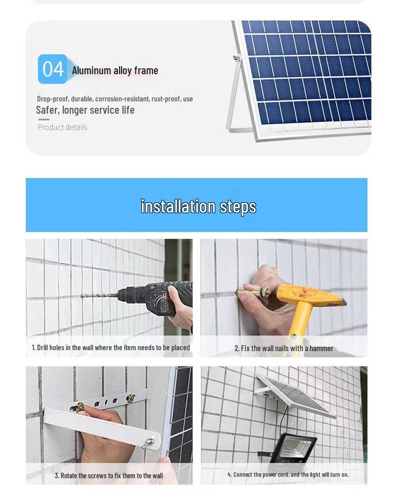 Super Bright Waterproof Solar street Lights for Outdoor Yard and Courtyard