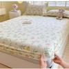 Baumwolle Bedruckte Spannbettlaken für Zuhause Bett Staubdichte Schutzhülle Einzel Doppel Queen King Bett Matratzenbezug