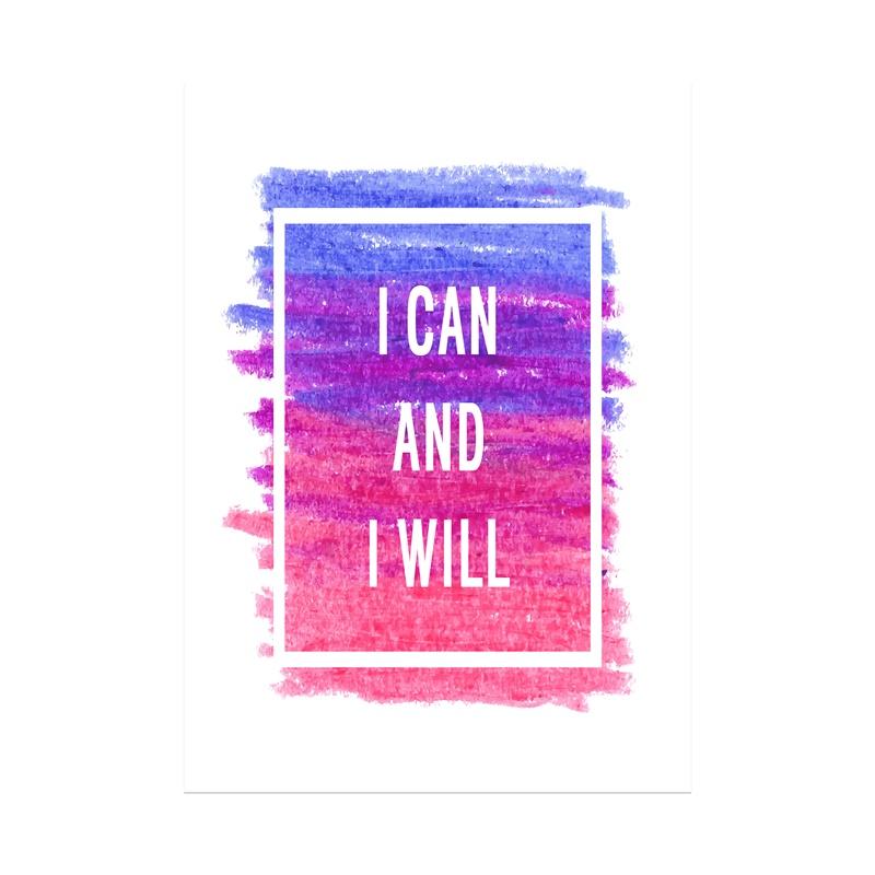 Watercolor Quotes Poster Psychedelic Gradient Spiritual Wall Art Canvas Painting Wall Pictures For Living Room Decor