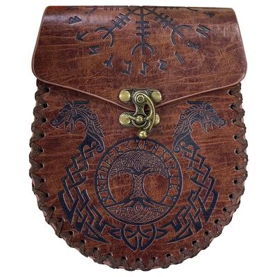 Multi-Plattform Heißer Verkauf Wikingerstil Mittelalterliches Hängendes Gürtel-Wechseltaschen-Retro-Bauchtasche