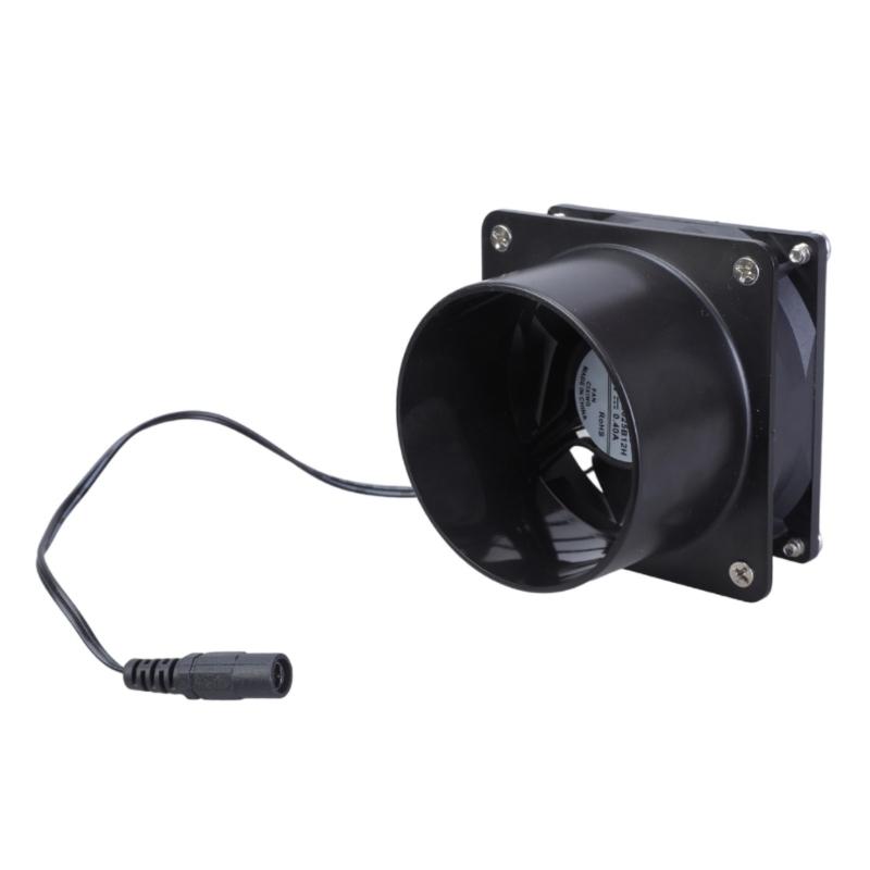Multifunktionales 80mm DC12V Abluftventilator-Kit für effiziente Wärmeableitung in Elektronik- und Bastelräumen