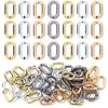 20pcs/Lot 16X27mm Plated Acrylic Chain Buckle Link Chain Connector For Jewelry Making DIY Necklace Bracelet Earring Accessory