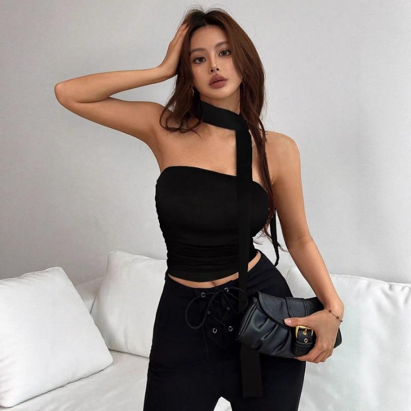 Women's Sexy Hottie Tube Top with Strappy Design for Women