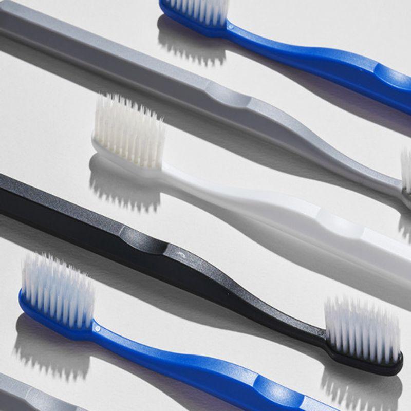 Andere großartige FDA-zugelassene antibakterielle doppelt geprägte Mikrofaser-Zahnbürste ADTB-1000 4 Farben / 3+2 Sets (20 Teile) nach Farbe