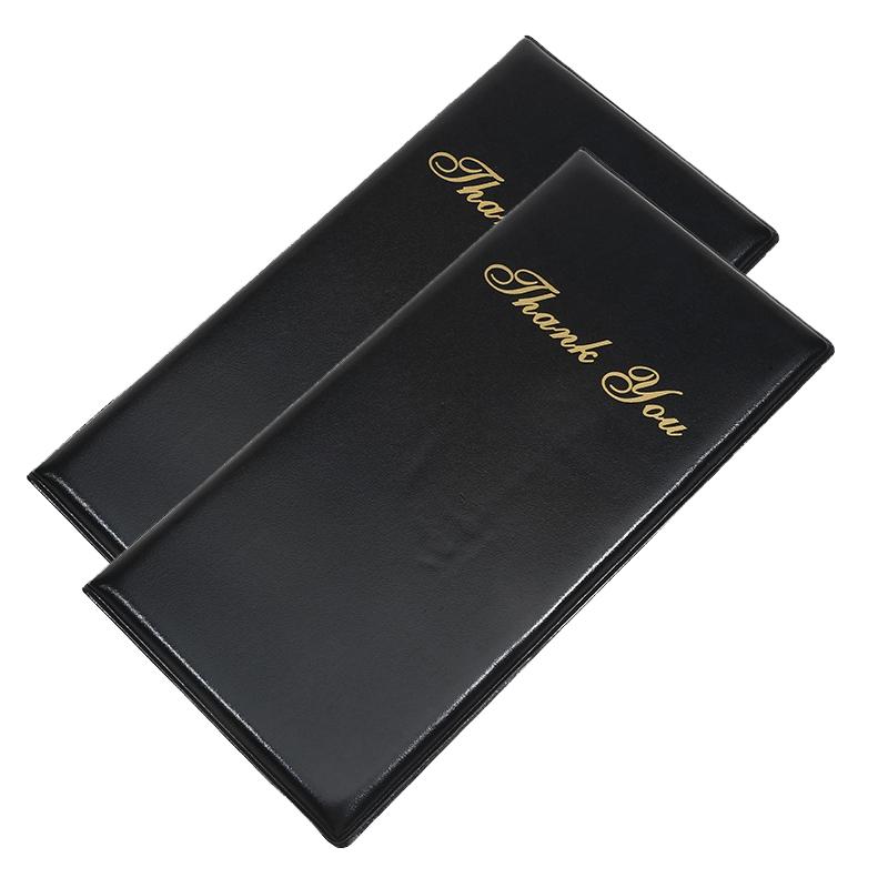 1/2/3Pcs PU Check Folder Guest Check Card Holder Restaurant Check Presenters Guest Bill Server Menu Folder Checkbook Organizer