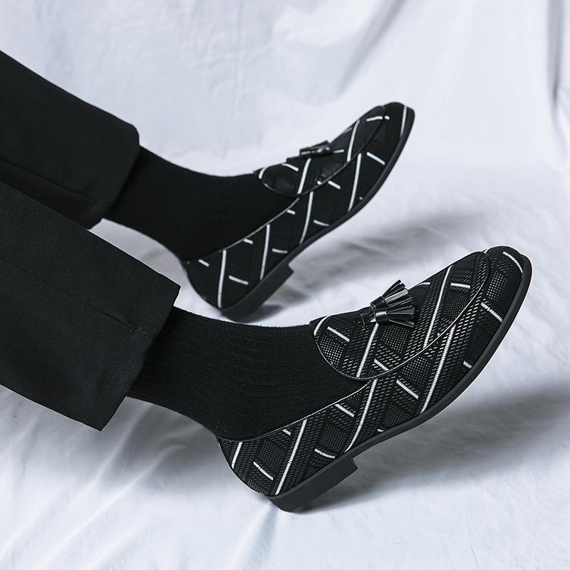 Fashion Men Casual Coiffeur Shoes Gentleman Loafer Wedding Shoes Luxury Brand Male Loafers Male Comfortable Walking Flats Big Size 48