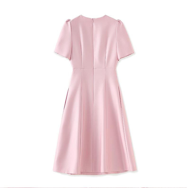 Elegantes leicht luxuriöses mit Diamanten besetztes Blumen-Abendkleid für Damen