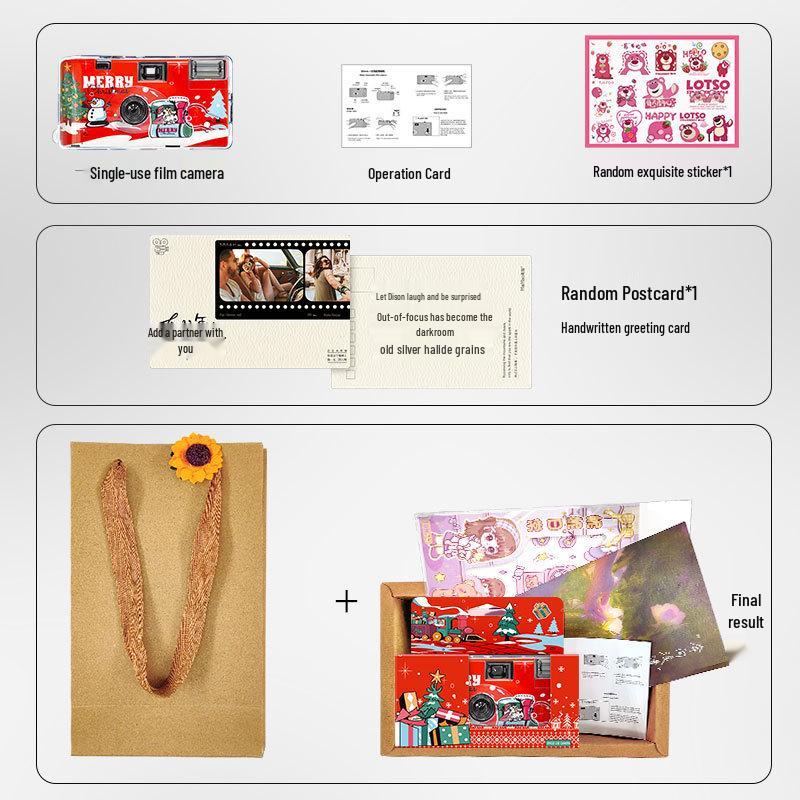 Trendy Half-Frame Disposable Film Camera with Custom LOGO for Christmas