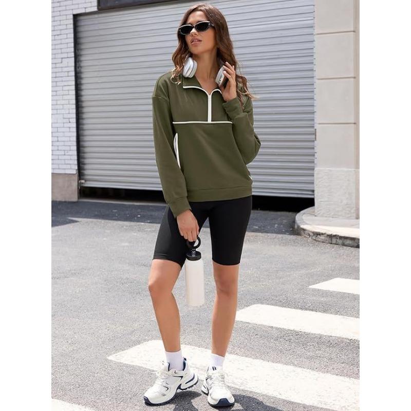 Fashionable Women's Hooded Sweatshirt Casual Pocket Top Loose Pullover