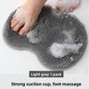 Silicone Foot Scrubber Massager Bath Mat With Nonslip Suction For Home Use