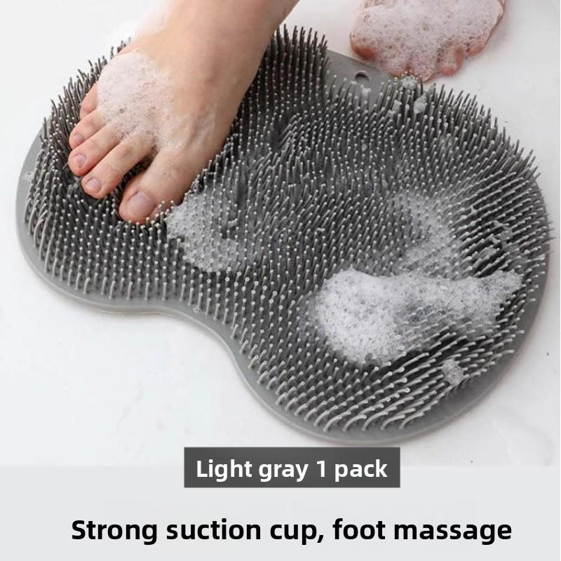Silicone Foot Scrubber Massager Bath Mat With Nonslip Suction For Home Use