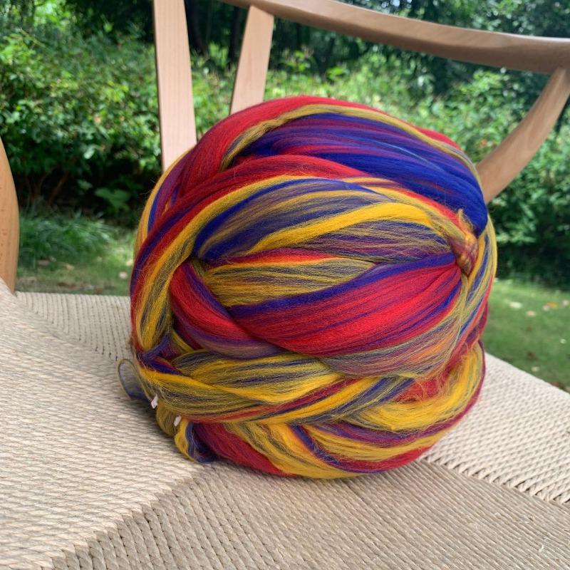 

1000g Ball Super Chunky Wool Yarn Bulky Roving Yarn Hand/Arm Knitting Throw Blanket Yarn Home Wall Decorative