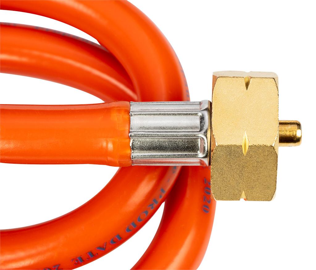 Gas connection hose, 2 m