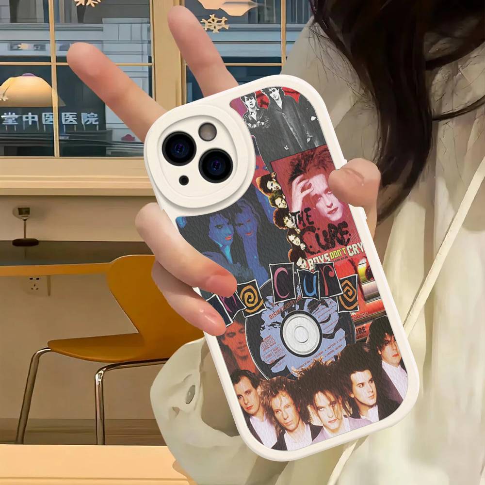Rock Band THE C-CURE Music Phone Case For IPhone 16 15 14 13 12 11 Pro Max Plus Soft Leather Cover