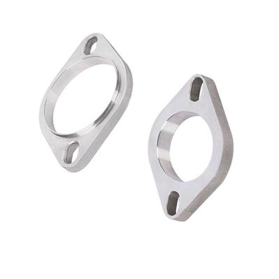Automotive Exhaust Flange Two-hole Diamond-shaped Stainless Steel Welded Muffler Connection Flange Gasket