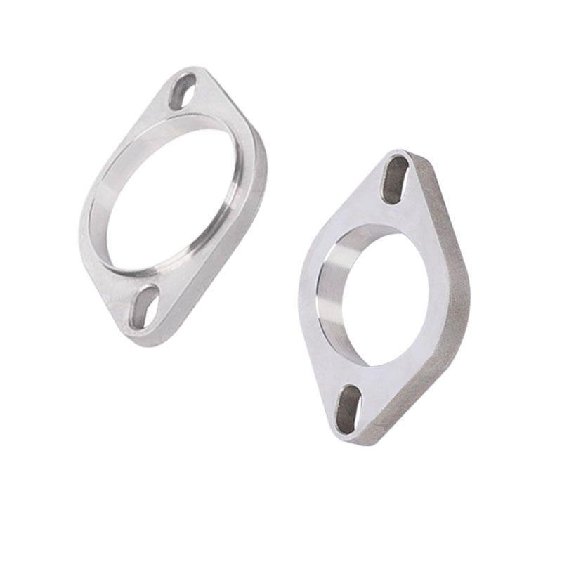 Automotive Exhaust Flange Two-hole Diamond-shaped Stainless Steel Welded Muffler Connection Flange Gasket