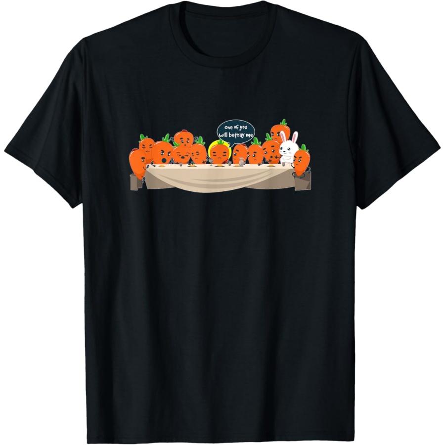 

The Last Supper’ Rabbit Amongst The Carrots – Funny Design T-Shirt XXXXXL чорний