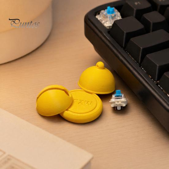 3D Printed Bell Clicker Fidget Clicker, Mini Shape Finger Anxiety Stress Relieving Pendant Relief Push Toy, Gift for Students Office Workers PLA Toy