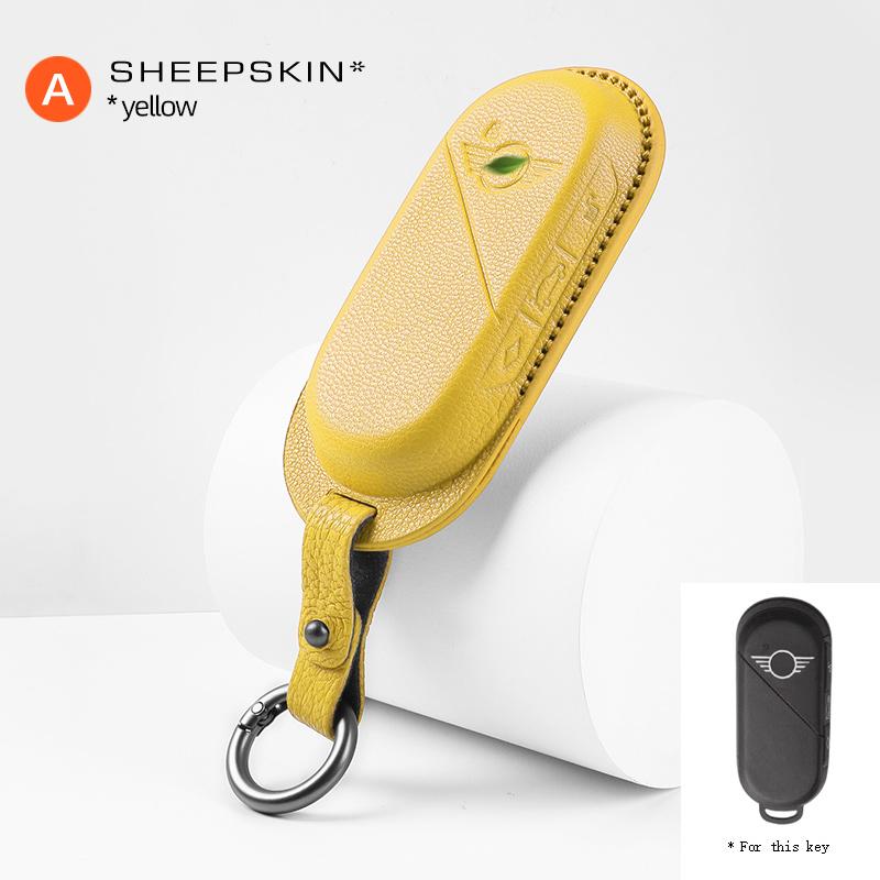Funda de cuero para llave de coche, Protector de gamuza Fob para Mini U25 J01 J05 F65 F66 2025 2025, accesorios para coche Deyou