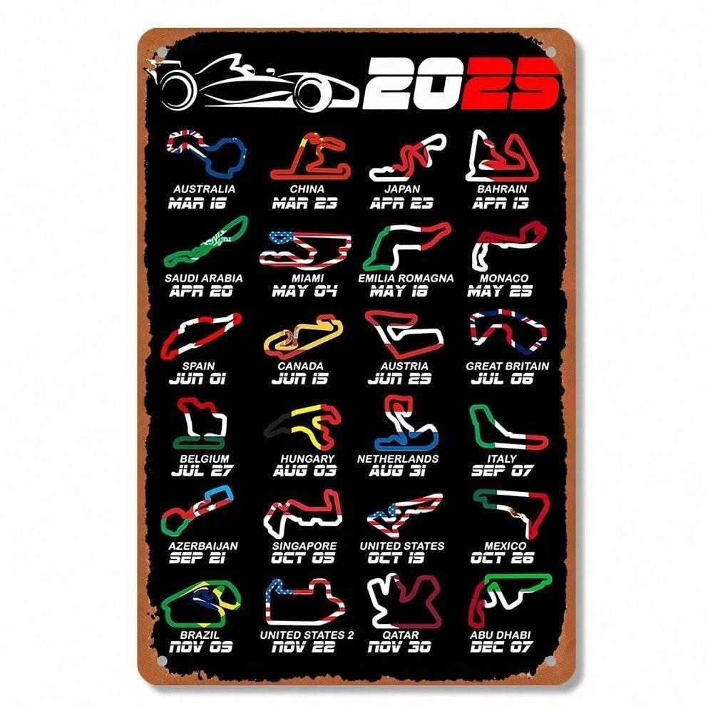 

Vintage Car Retro Metal Sign for Wall, Garage Decor 20x30 cm
