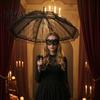 Anti UV Rain Umbrella Vintage Gothic Lace Umbrella, Black Bridal Parasol for Halloween Style Sunshade Witch Cosplay, Wedding Decoration, Stage