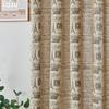 1PC LOZUJOJU Ins Style Vintage Eiffel Tower Printed Durable Tassel Edge Semi Blackout Curtains for Windows Balcony Bedroom Living Room Home Decor