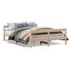Vidaxl Bed Frame Without Mattress, 120X200 Cm, Solid Pine Wood