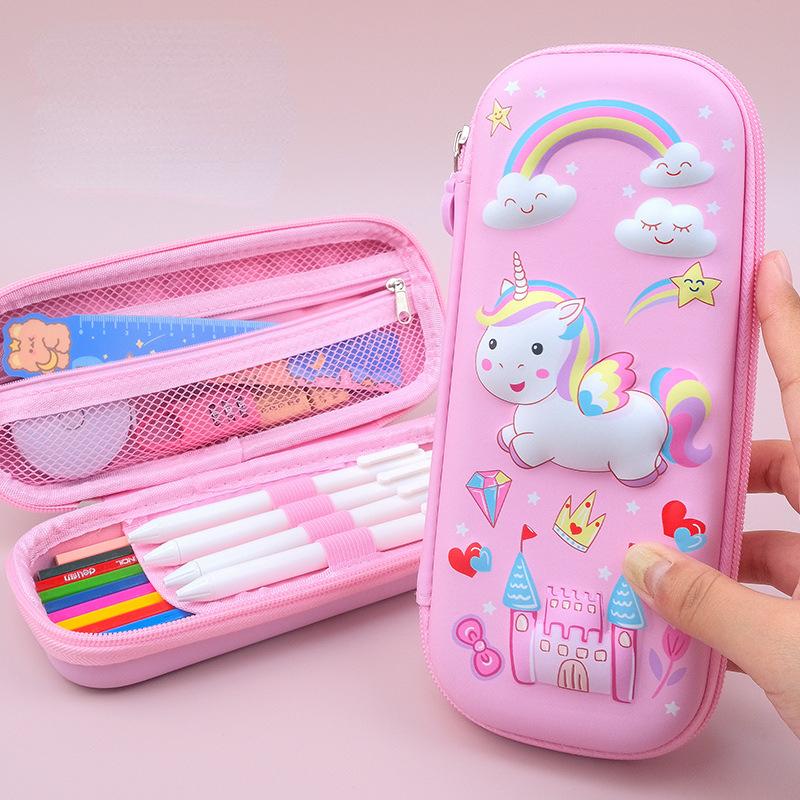 3D Stationery Box with Large Capacity and Multifunctional Primary and Secondary School Male and Female Students' Stationery Bags