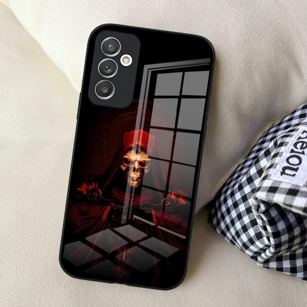 D-Diablo 4 Phone Case for Samsung S24 Ultra S23 S22 S20 Fe S21 Plus Galaxy A54 A34 A24 A53 M54 Note 20 Glass Cover