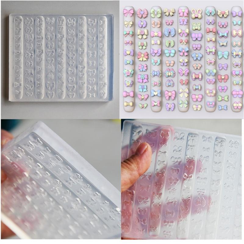 Creative Nail Art Silicone Mould for Easy Pattern and Creation Soft Materials Fit Various Nail Shapes and Length