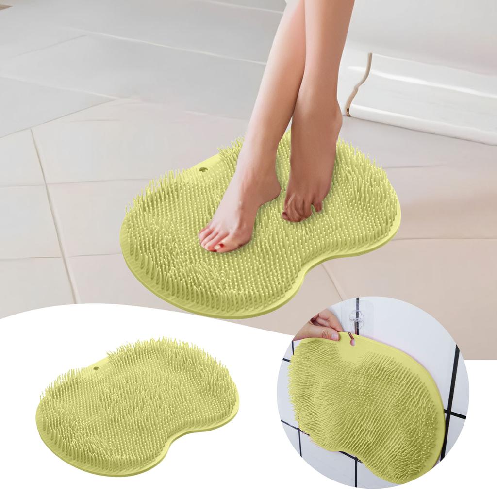 Foot Rubbing Floor Mat Bathroom Exfoliating Shower Massage Scraper Foot Mats Bathtub Non-Slip Bath Mat Body Cleaning Tools