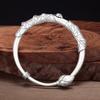 Vintage and Elegant Temperament, Lotus Pond Moonlight, Carp and Lotus Canopy Bracelet, Women's Accessory