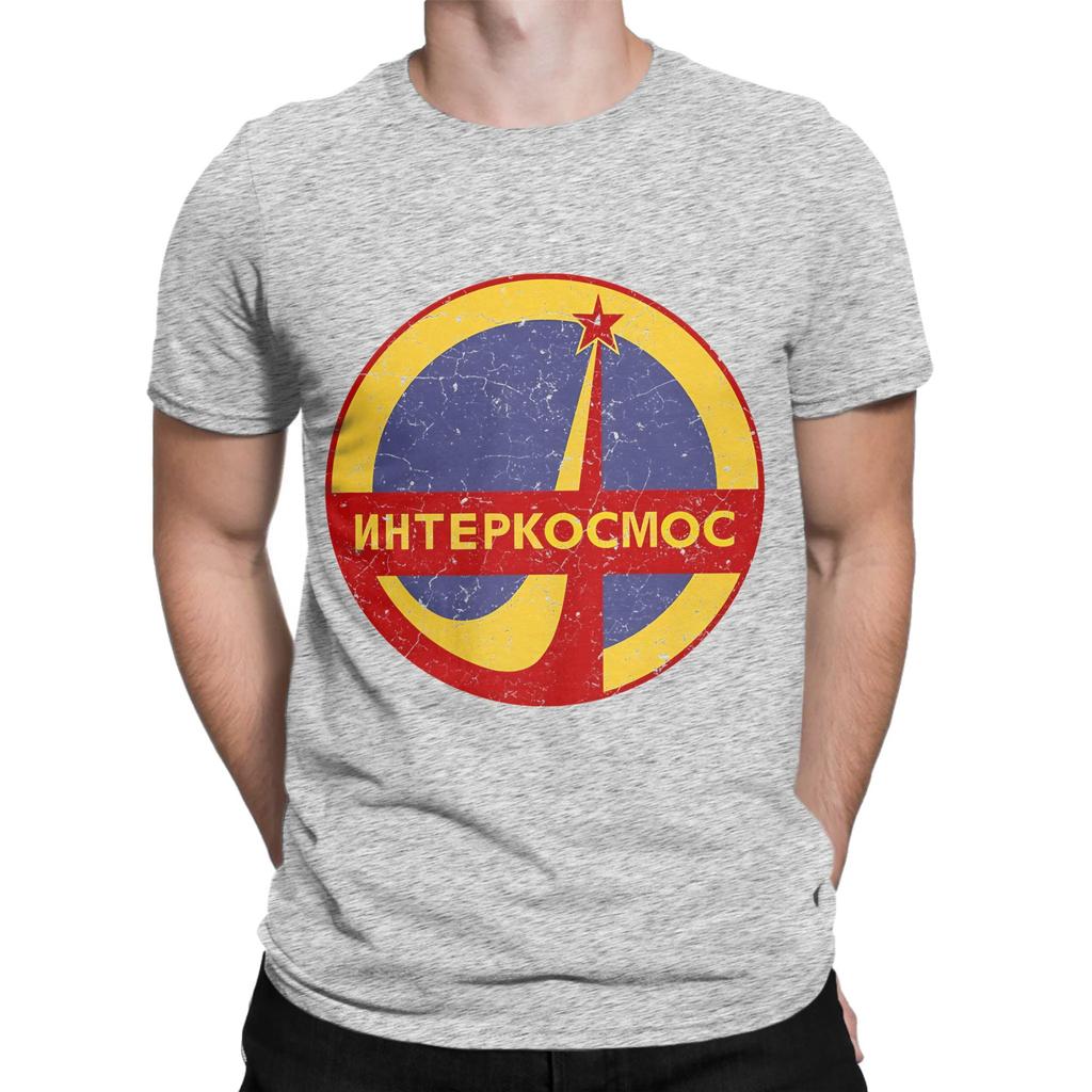 Interkosmos Graphic Funny 100 Cotton TShirt Interkosmos Tees Tops For Unisex