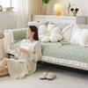 Padded Thickened Sofa Cushion, Cream Wind Four-season Universal Non-slip Sofa Cover, Pastoral Cotton Non-pilling Seat Cushion