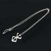 Anime Berserk Stainless steel Logo Necklace Guts Sword Logo Pendants Unisex Costume Jewelry Decoration Necklace Halloween Gift