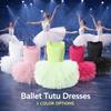 Short Sleeve Ballet TuTu Dress Puffy Ballet Performance Costume Baby Girl Ballet Skirt  Grading